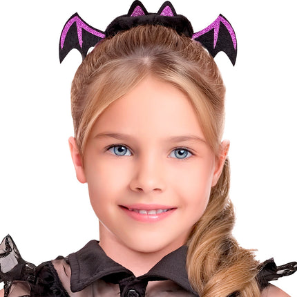 Vleermuis scrunchie voor meisjes detailopname – accessoires