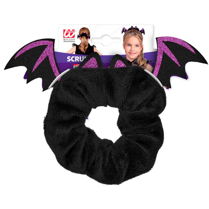 Vleermuis scrunchie voor meisjes zijaanzicht – accessoires