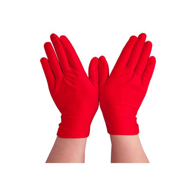 Korte dames handschoenen rood Lini