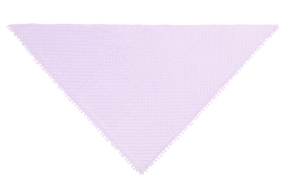 Driehoek sjaal Bubble pastel lila — foto 3