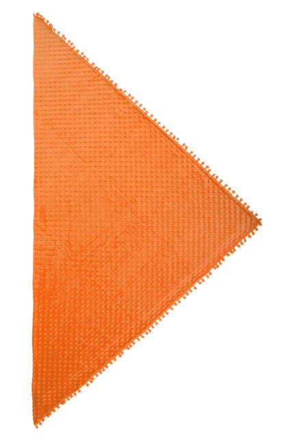 Driehoek sjaal Bubble Neon oranje — foto 2