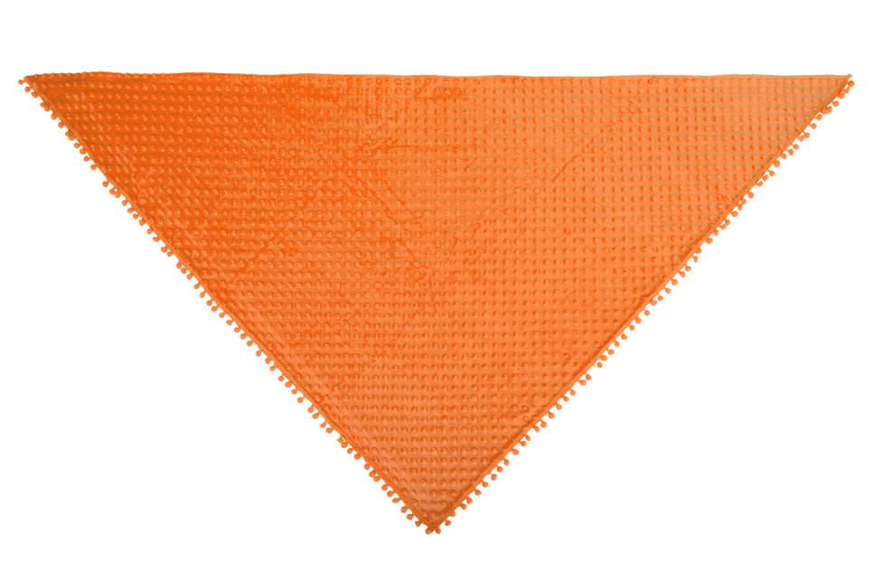 Driehoek sjaal Bubble Neon oranje — foto 3