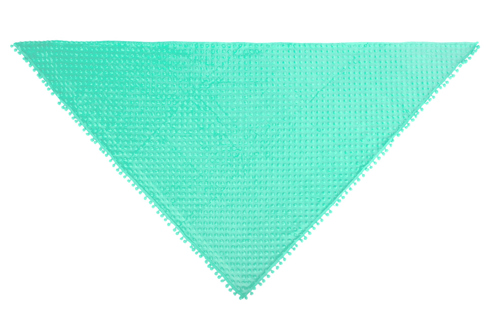 Driehoek sjaal Bubble turquoise — foto 2
