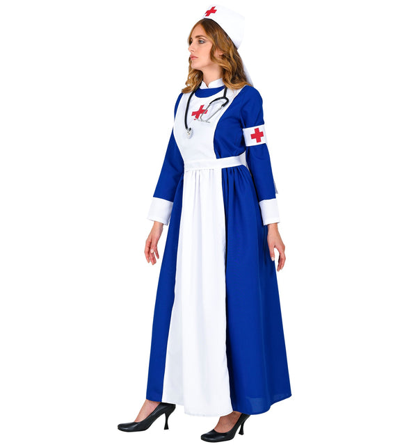 Verpleegster jurk blauw — foto 3
