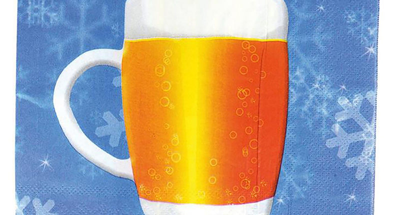 Servetten bier print 16 stuks