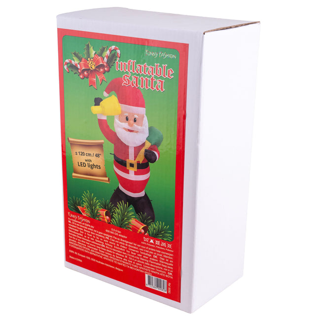Opblaasbare kerstman 120cm — foto 2