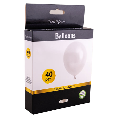Witte latex ballonnen 40st. — foto 2