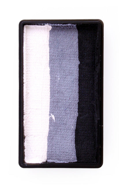 Splitcake zwart-grijs-wit 28gram