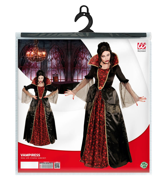 Vampieren jurk zwart rood creepy — foto 5