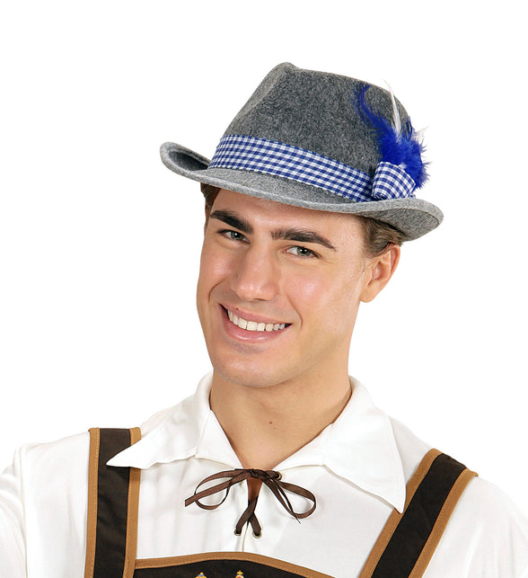 Beierse Fedora met blauwe veren — foto 2