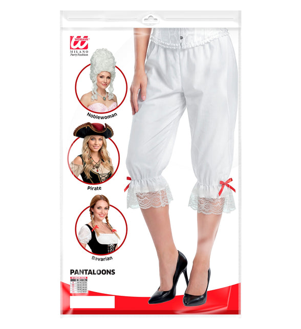 Tiroler broek wit met kant — foto 3