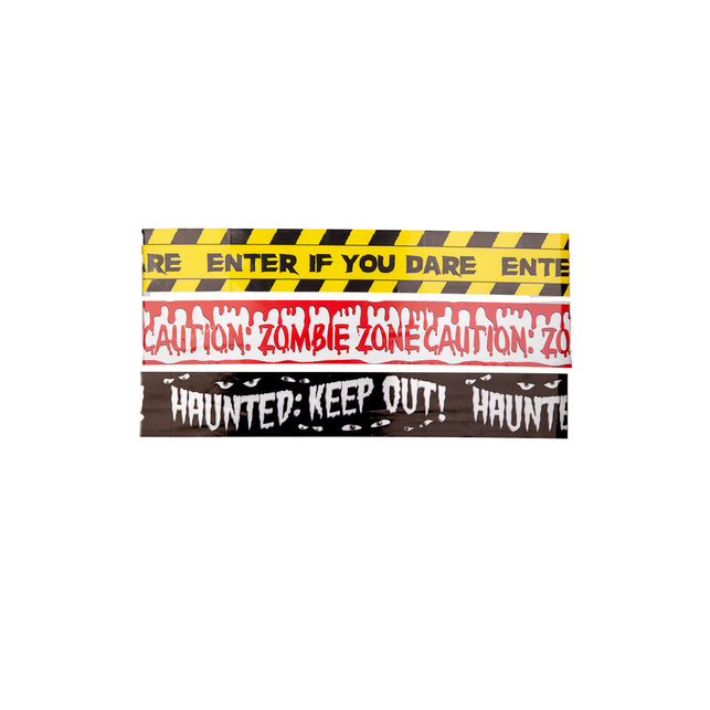 Zombie zone caution tape