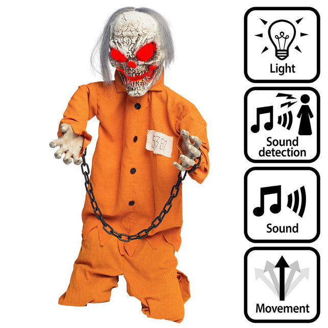 Staande decoratie Death prisoner 100 cm Halloween LED