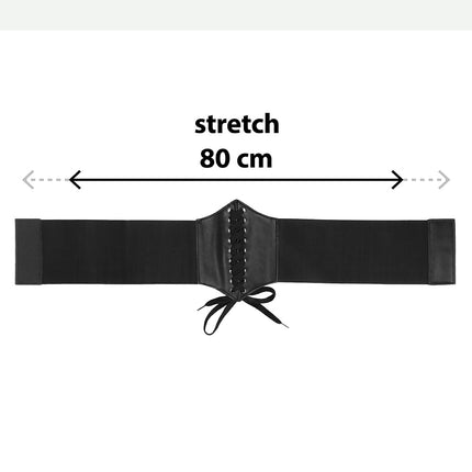 Gothic korset zwart M/L gedragen