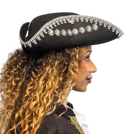 Piratenhoed Seraphine zijkant