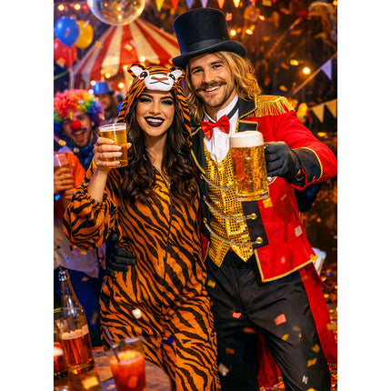 Kostuum Circus director ringmaster gedragen