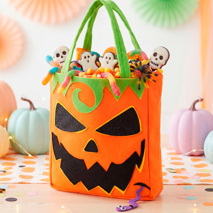 Tas trick-or-treat pompoen close-up – verkleedkleding