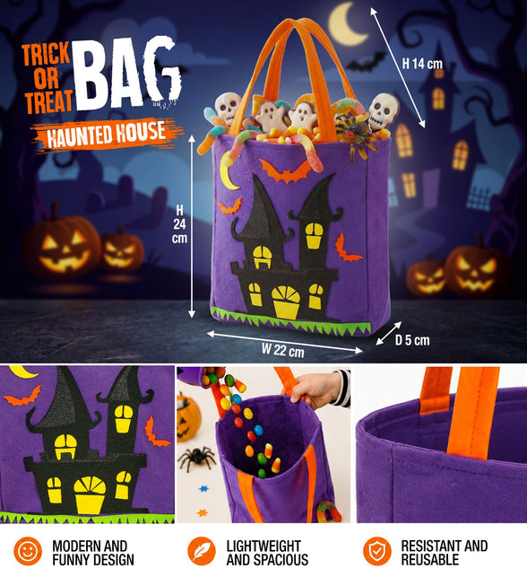 Tas trick-or-treat spookhuis totaalbeeld – verkleedkleding