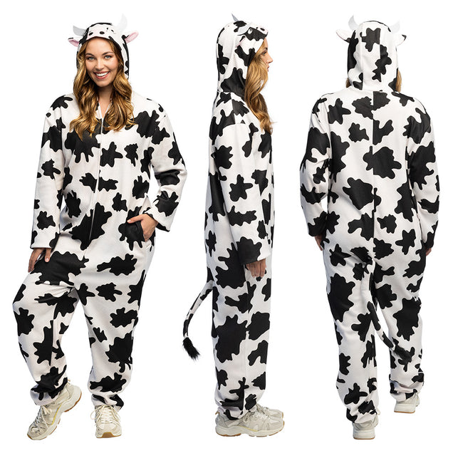 Zachte pluche koeienoutfit unisex