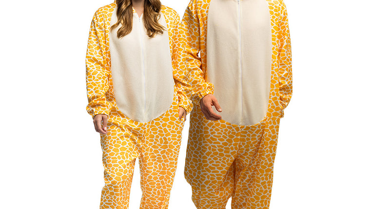 Pluche giraffepak volwassenen bruin