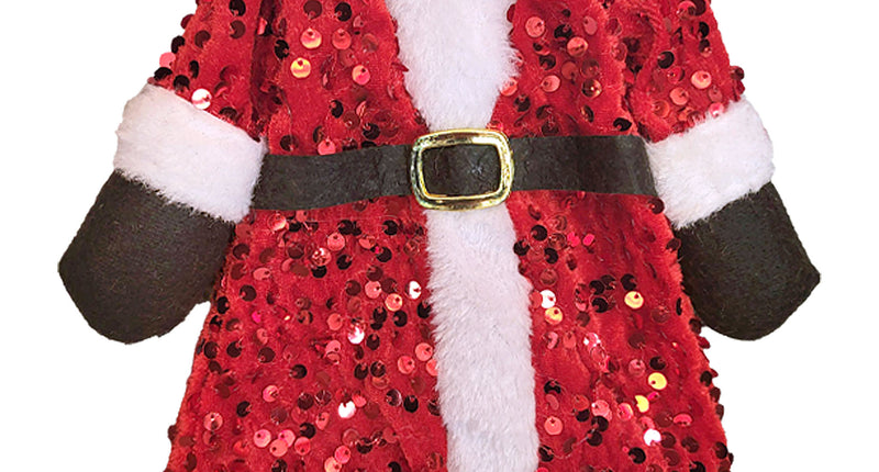 Wijnfles cover Kerstman