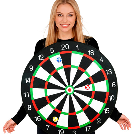 Dart game kostuum voor volwassenen close-up – kostuums