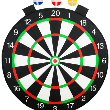 Dart game kostuum voor volwassenen zijaanzicht – kostuums