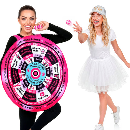 Vrijgezellen party game kostuum voor dames close-up – kostuums