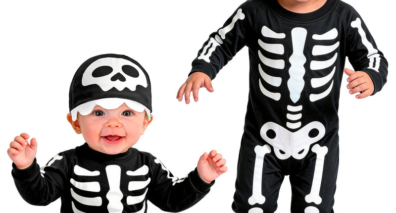 Skelet jumpsuit voor jongens vooraanzicht – kostuums