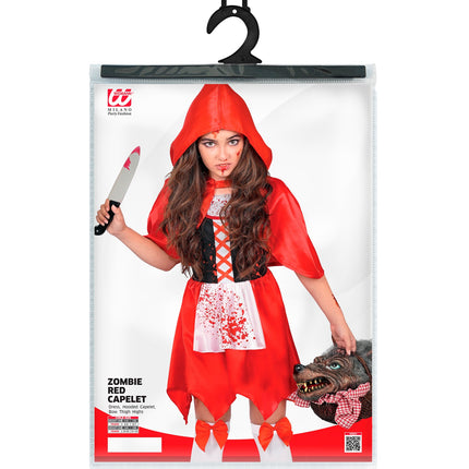 Zombie rode capelet jurk voor meisjes close-up – kostuums