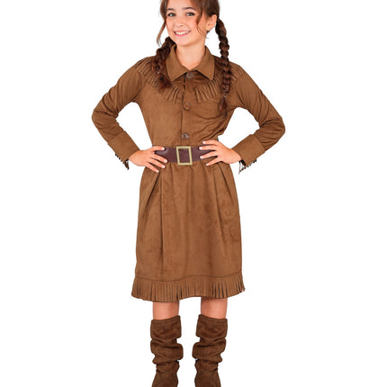 Western girl jurk voor meisjes detailopname – kostuums
