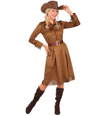 Western girl jurk voor dames vooraanzicht – kostuums