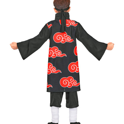 Wolk ninja tuniek voor jongens detailopname – kostuums