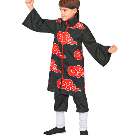Wolk ninja tuniek voor jongens achterkant – kostuums