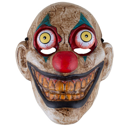 Clownmasker met bewegende ogen multicolor