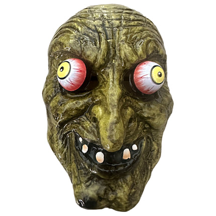 Heksenmasker met bewegende ogen Halloween