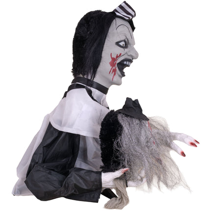 Halloween tafelclown 55 cm sfeerbeeld