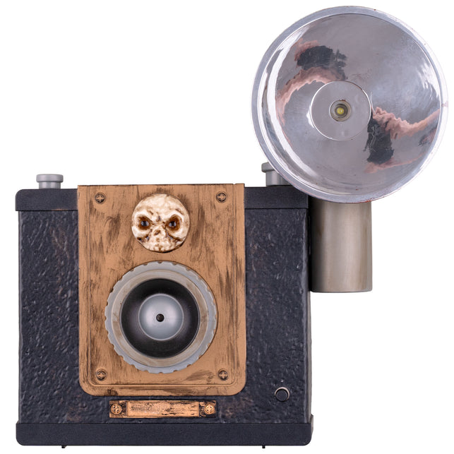 Griezelige camera met flash animatronic