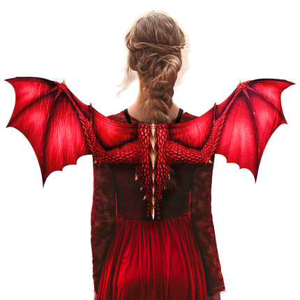 Draken vleugels rood