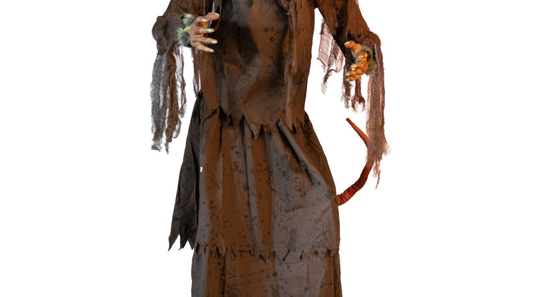 Gemuteerde dode rat 155 cm animatronic