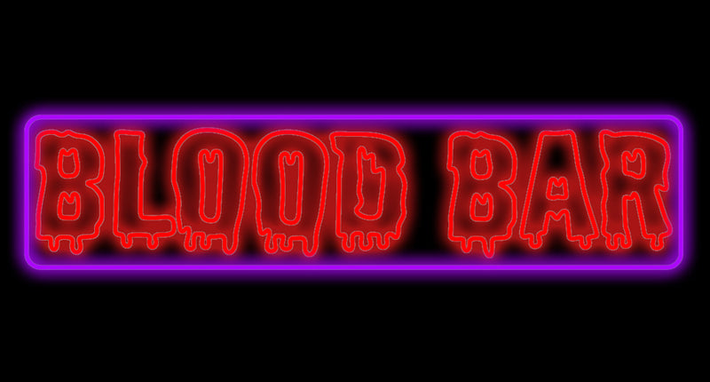 Neon licht Blood Bar LED bord