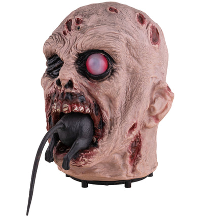 Griezelig zombiehoofd detail