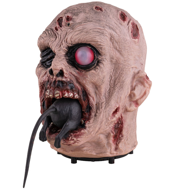 Griezelig zombiehoofd detail