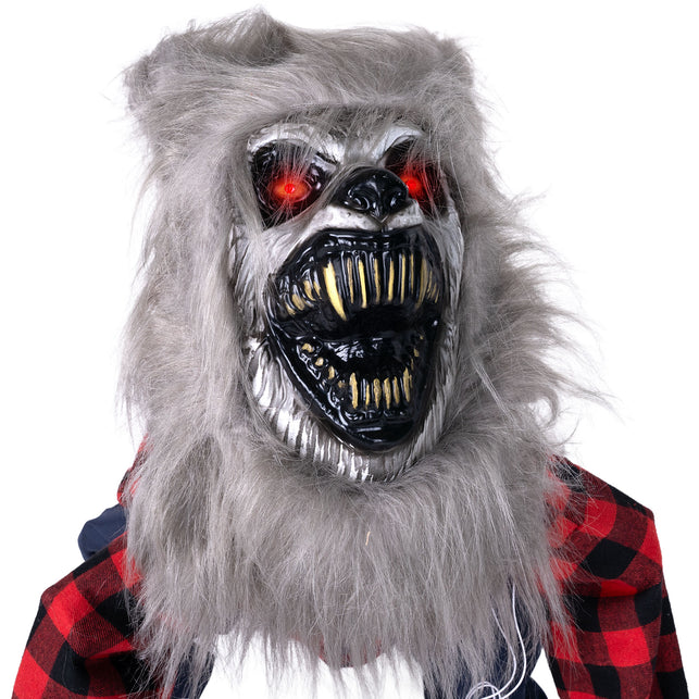 Weerwolf animatronic met geluid