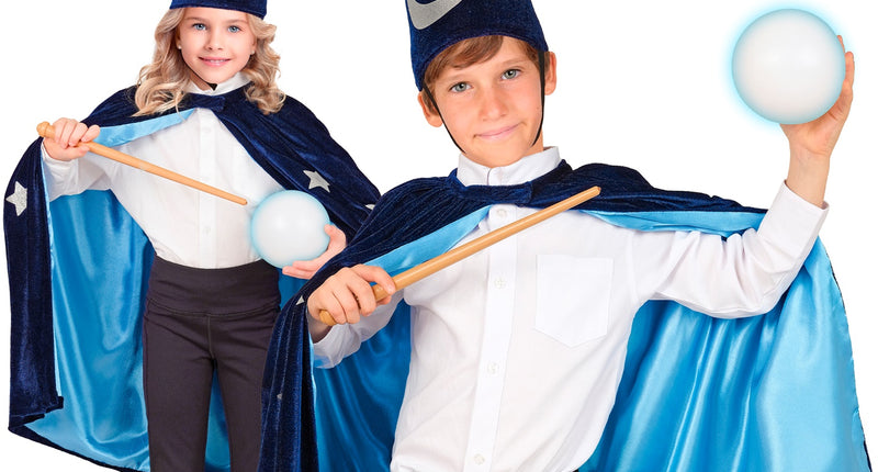 Tovenaars cape voor kinderen vooraanzicht – capes