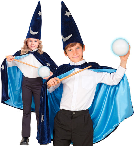 Tovenaars cape voor kinderen vooraanzicht – capes