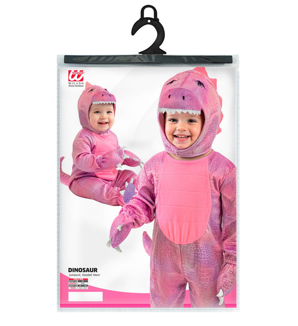 Dinosaurus roze jumpsuit voor meisjes totaalbeeld – kostuums