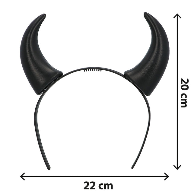 Pluche duivelhoorntjes met haarband