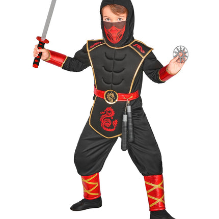 Ninja jas voor jongens zijaanzicht – kostuums