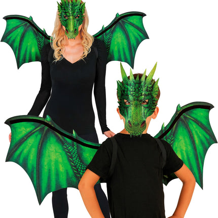 Draken vleugels achterkant – verkleedsets